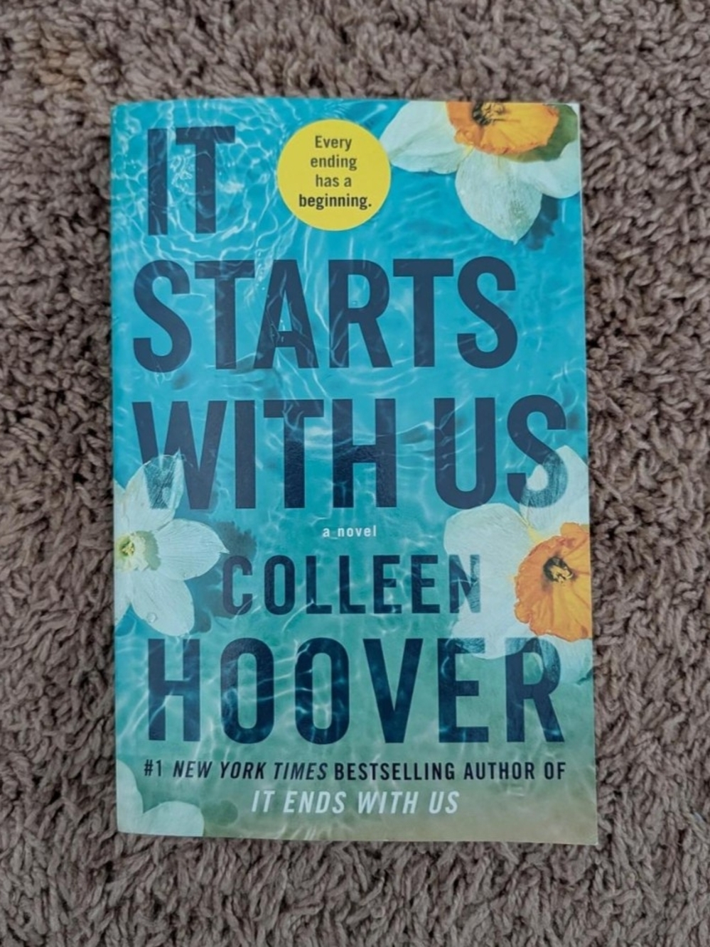'It Starts With Us' Turquoise Hardcover Novel